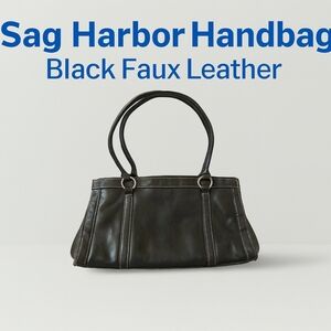 Sag Harbor Elegant Black Shoulder Bag